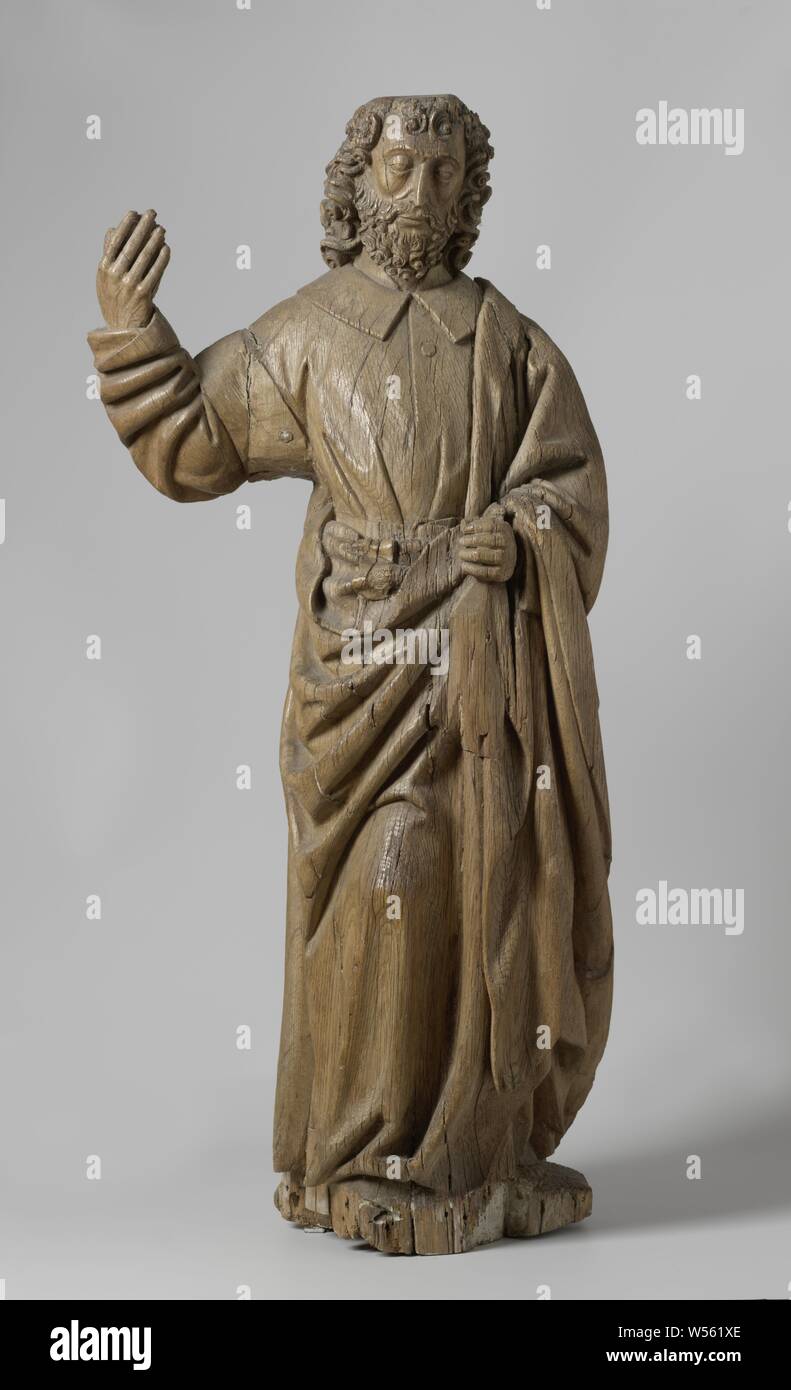 Apostle Andreas, Northern Netherlands, c. 1525, oak (wood), h 106 cm Stock Photo