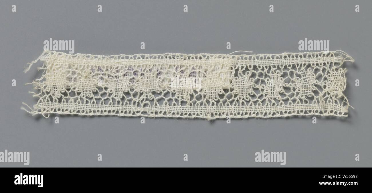 Strip Of Bobbin Lace With A Row Of Snowflakes Between Two Straight Lines Natural Strip Of Bobbin Lace Buckingham Lace The Repeating Pattern Consists Of A Row Of Snowflakes In A Mesh