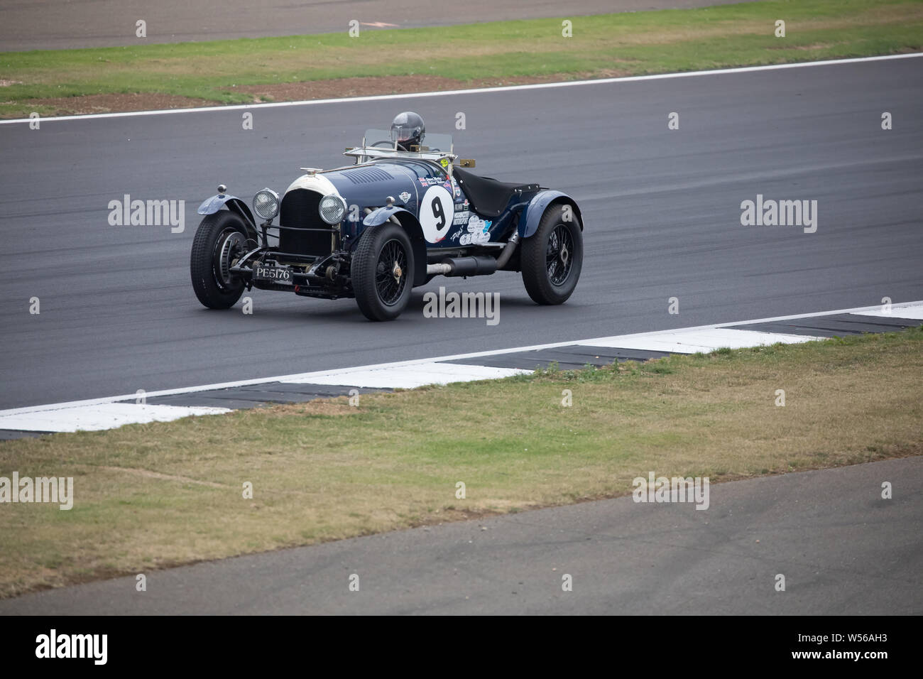 Silverstone, UK. 26th July, 2019. Silverstone Classic qualifying race for the Bentley Centenary Trophy for Pre-War Sports Cars. Credit: Keith Larby/Alamy Live News Stock Photo