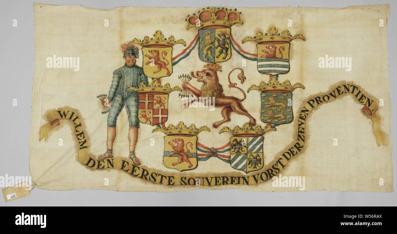 Fragment of the Dutch flag, Netherlands, c. 1840, cotton (textile ...