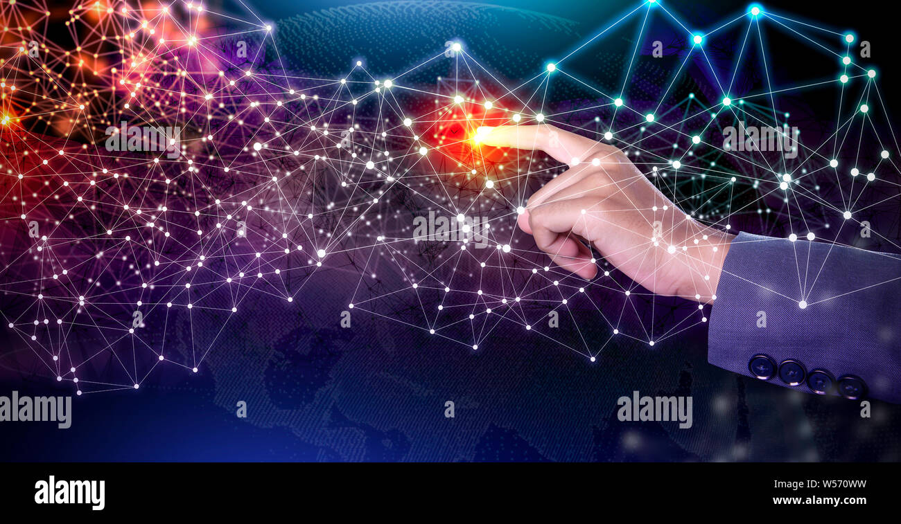 Future wireless communication concept (AI Artificial Intelligence Stock Photo Alamy