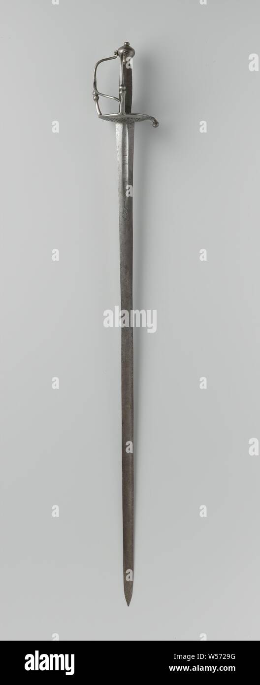 The One With A Leather Scabbard A Double Edged Sword With The Blood Channel 1515 And A Running Wolf No Further Brands Front And Side Bracket In Connecting Bar Thumb Ring Cross The One With A Leather Scabbard A Double Edged Sword With The Blood Channel 1515 And A Running Wolf No Further Brands Front And Side Bracket In Connecting Bar Thumb Ring Cross