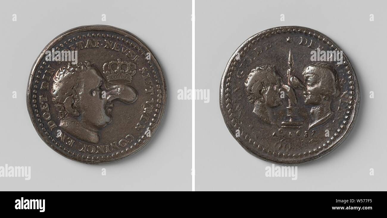 Nose Guild Silver Medal Obverse Portrait Of A Man With Curly