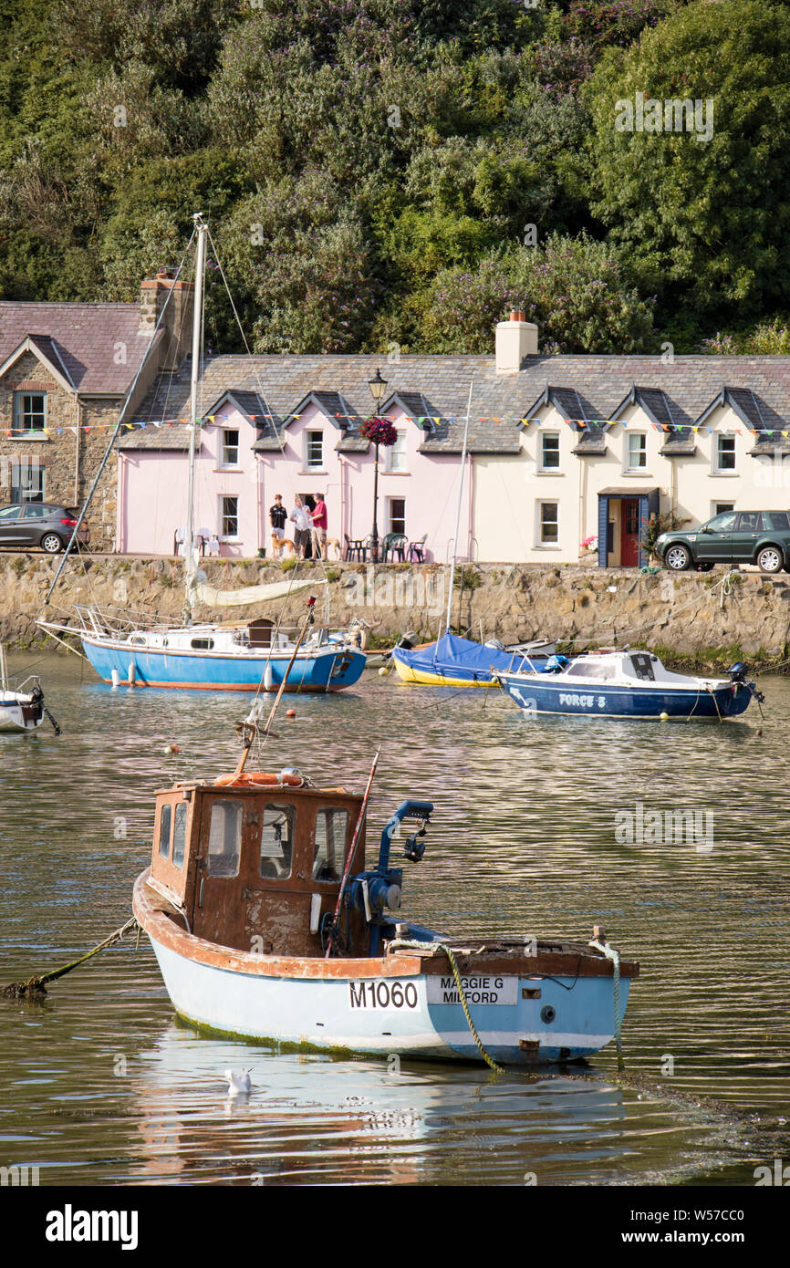 Fishguard harbour (Welsh Abergwaun, meaning "Mouth of the River Gwaun