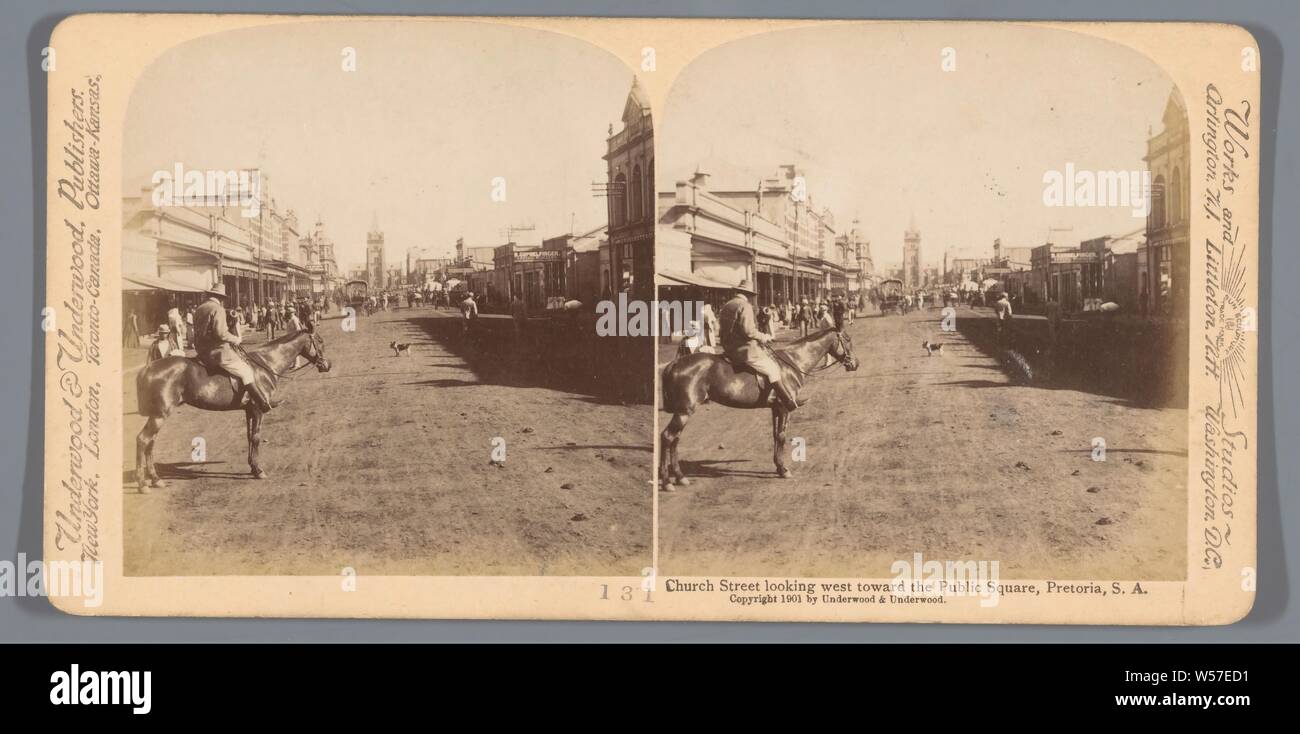 Church Street, looking west toward Public Square, Pretoria, S. Africa
