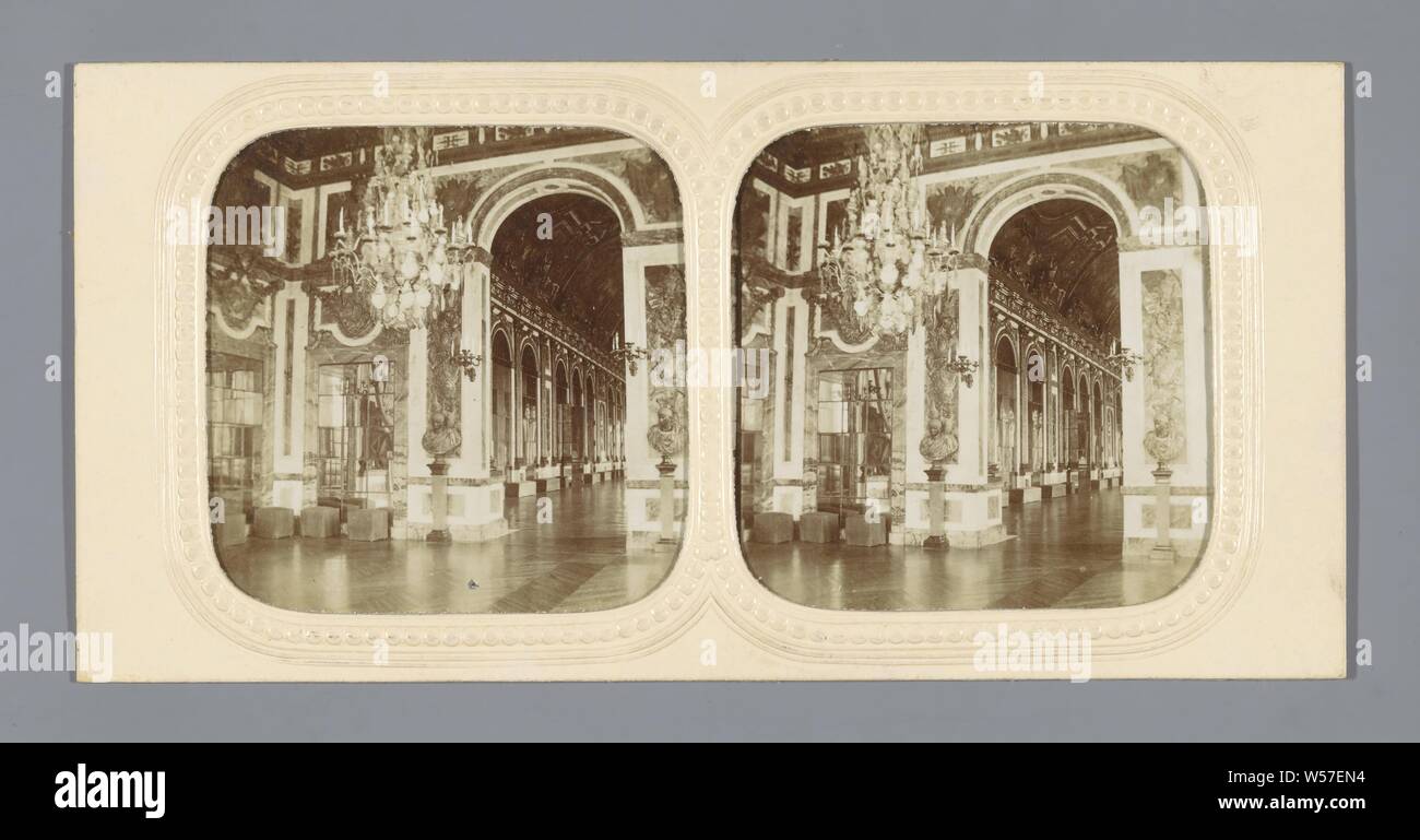 Versailles, Galerie de la Guerre, Résidences Imperiales. Versailles (series title), Palace of Versailles, Florent Grau (attributed to), c. 1858 - c. 1859 Stock Photo