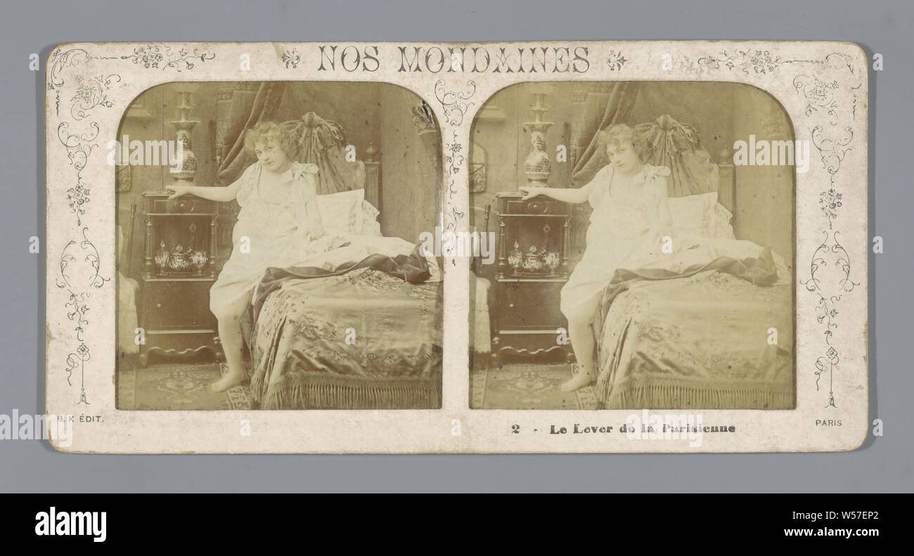 Le Lever de la Parisienne, Adolphe Block, 1860 - 1890 Stock Photo