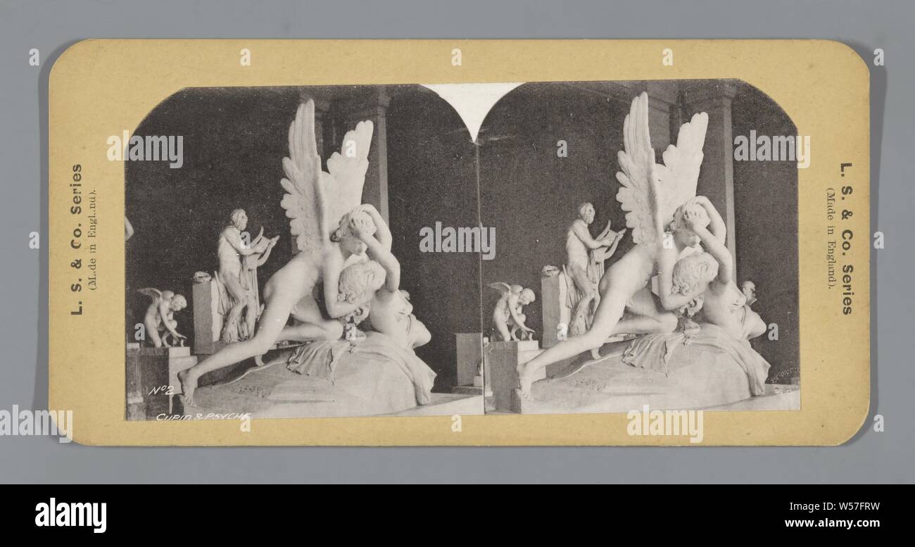 Cupid and Psyche, LS and Co., 1880 - 1920 Stock Photo
