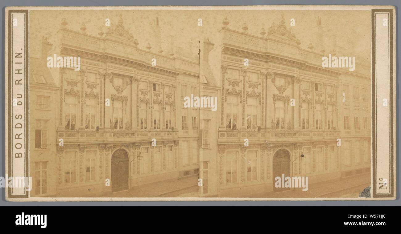 Anvers (Belgique), Maison ou est né Rubens, no. 11 (title on object), Bords du Rhin (series title), Rubens house, Alexandre Pierre Bertrand, Utrecht, before 1865 Stock Photo