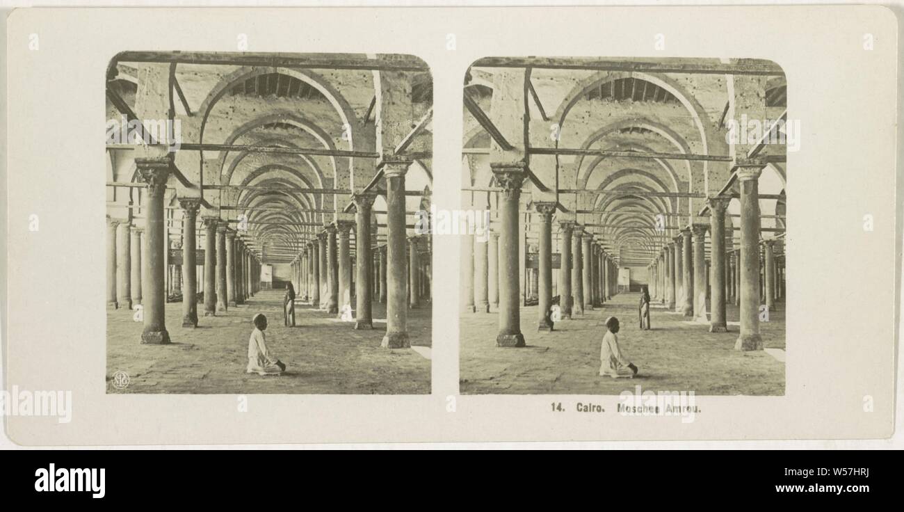 Cairo. Mosque Amrou, Neue Photographische Gesellschaft, Steglitz, 1909 Stock Photo