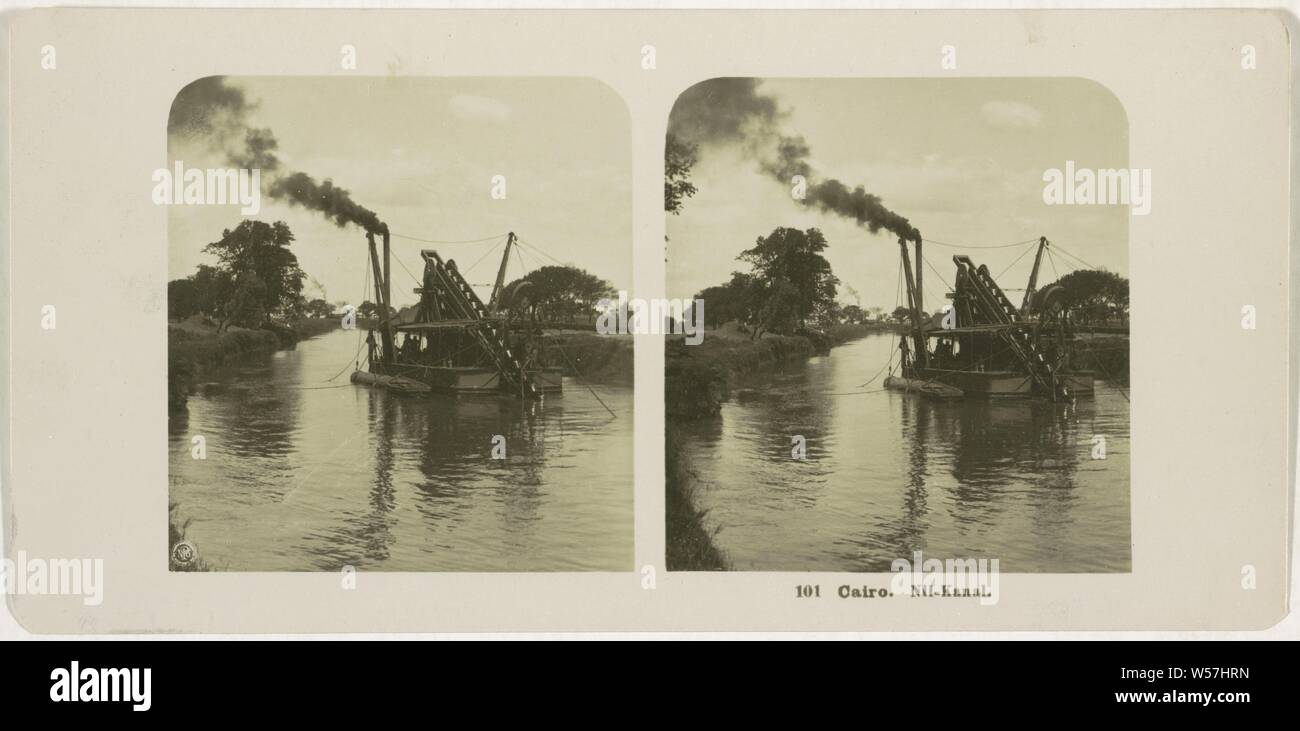 Cairo. Nil-Kanal, Neue Photographische Gesellschaft, 1909 Stock Photo