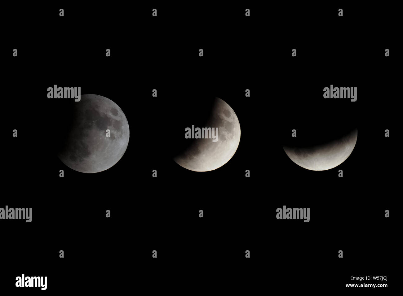many different phases of a lunar eclipse occurs when the Moon passes ...