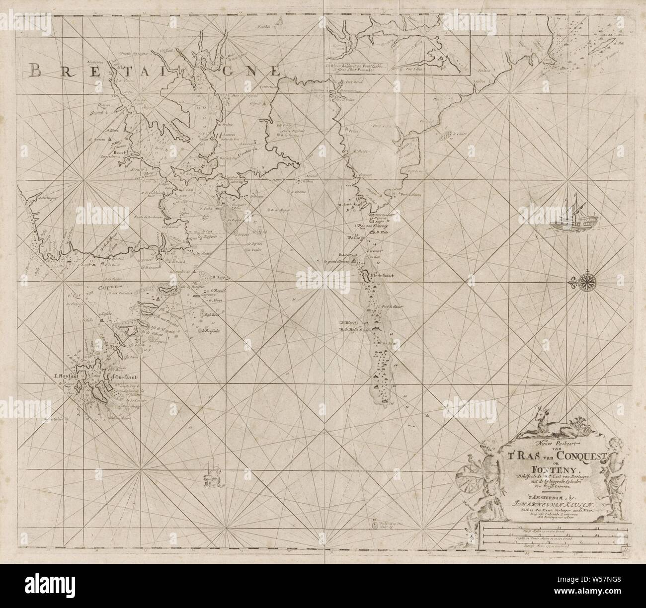 Map of brittany hi-res stock photography and images - Alamy