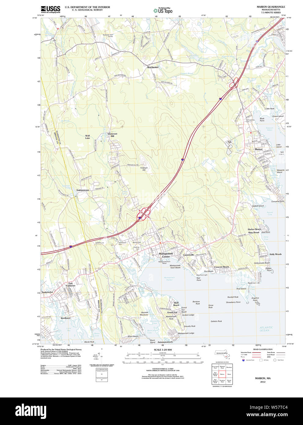 Marion massachusetts map Cut Out Stock Images &amp; Pictures - Alamy