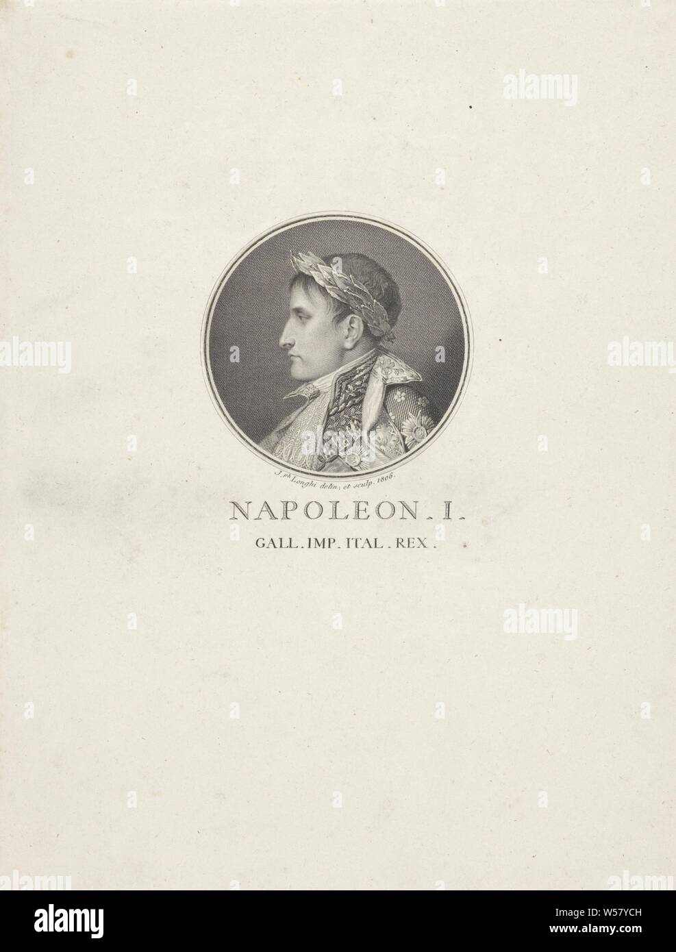 Portrait of Napoleon I Bonaparte, Emperor of the French, Historical ...