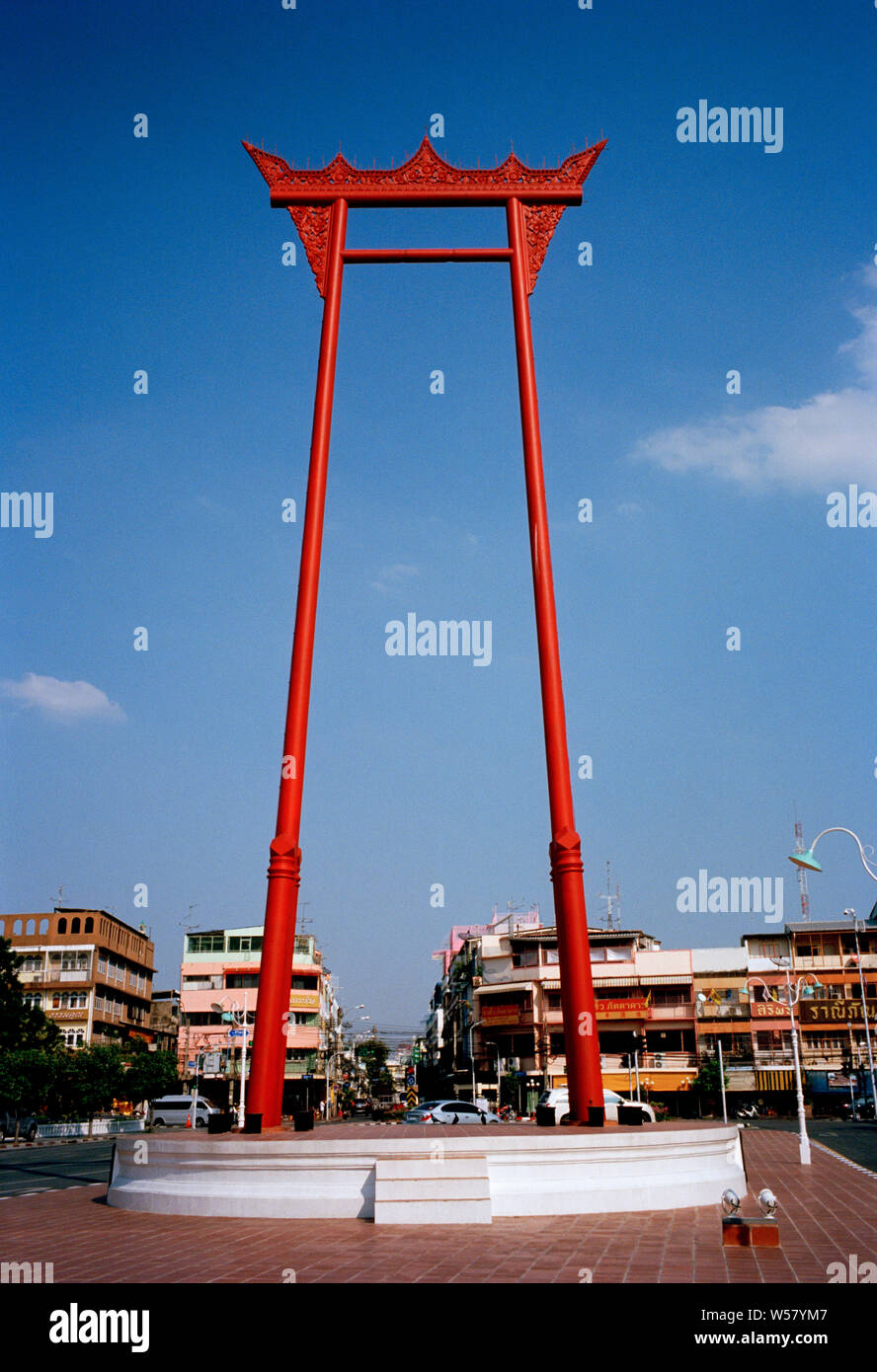 The Giant Swing in Bangkok in Thailand in Southeast Asia Far East Stock Photo