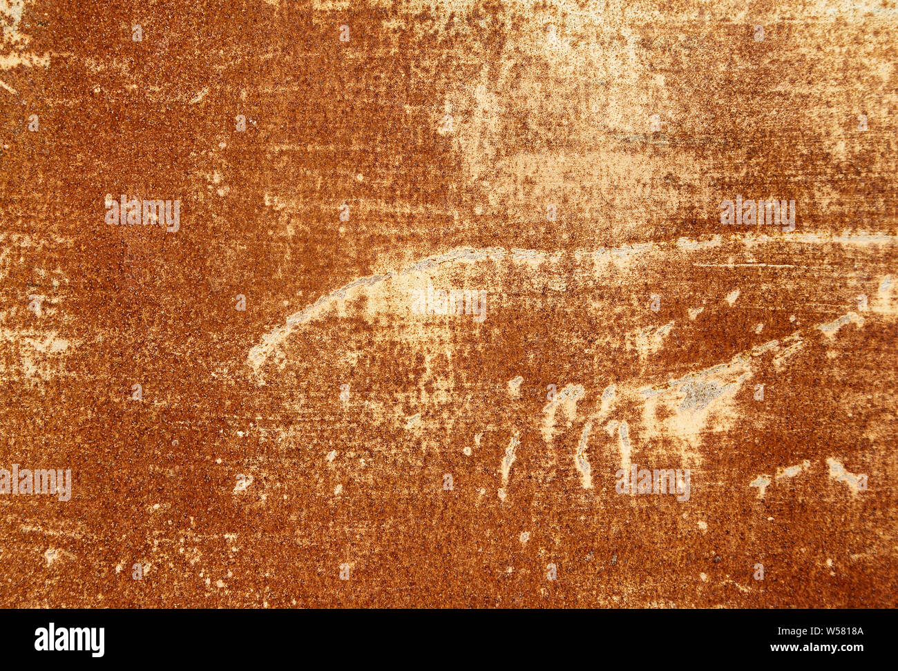 Horizontal texture of rusty metal with copy space Stock Photo