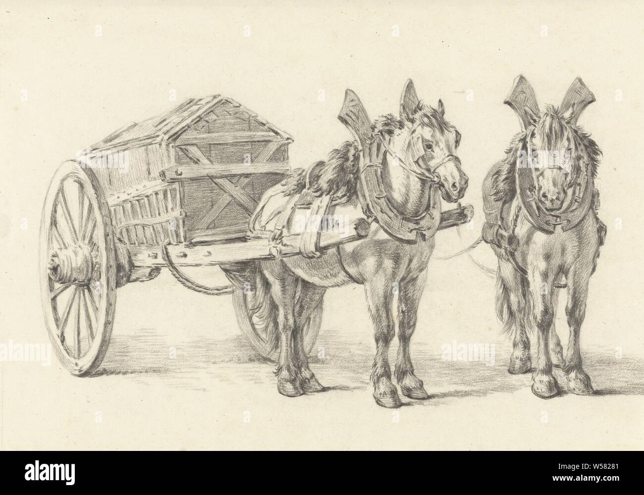 Two Wheeled Vehicle Drawn High Resolution Stock Photography and Images