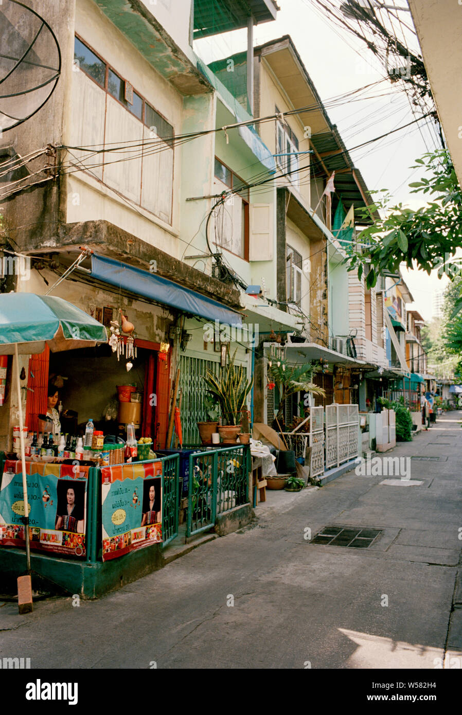 Street scene in Bangkok in Thailand in Southeast Asia Far East Stock Photo