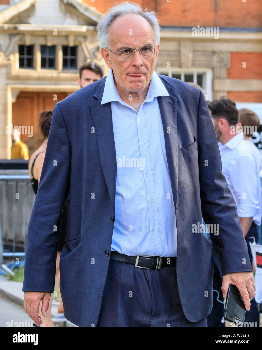 Peter Bone, MP, politician and Conservative Party Member of Parliament for Wellingborough, walking in Westminster, London Stock Photo