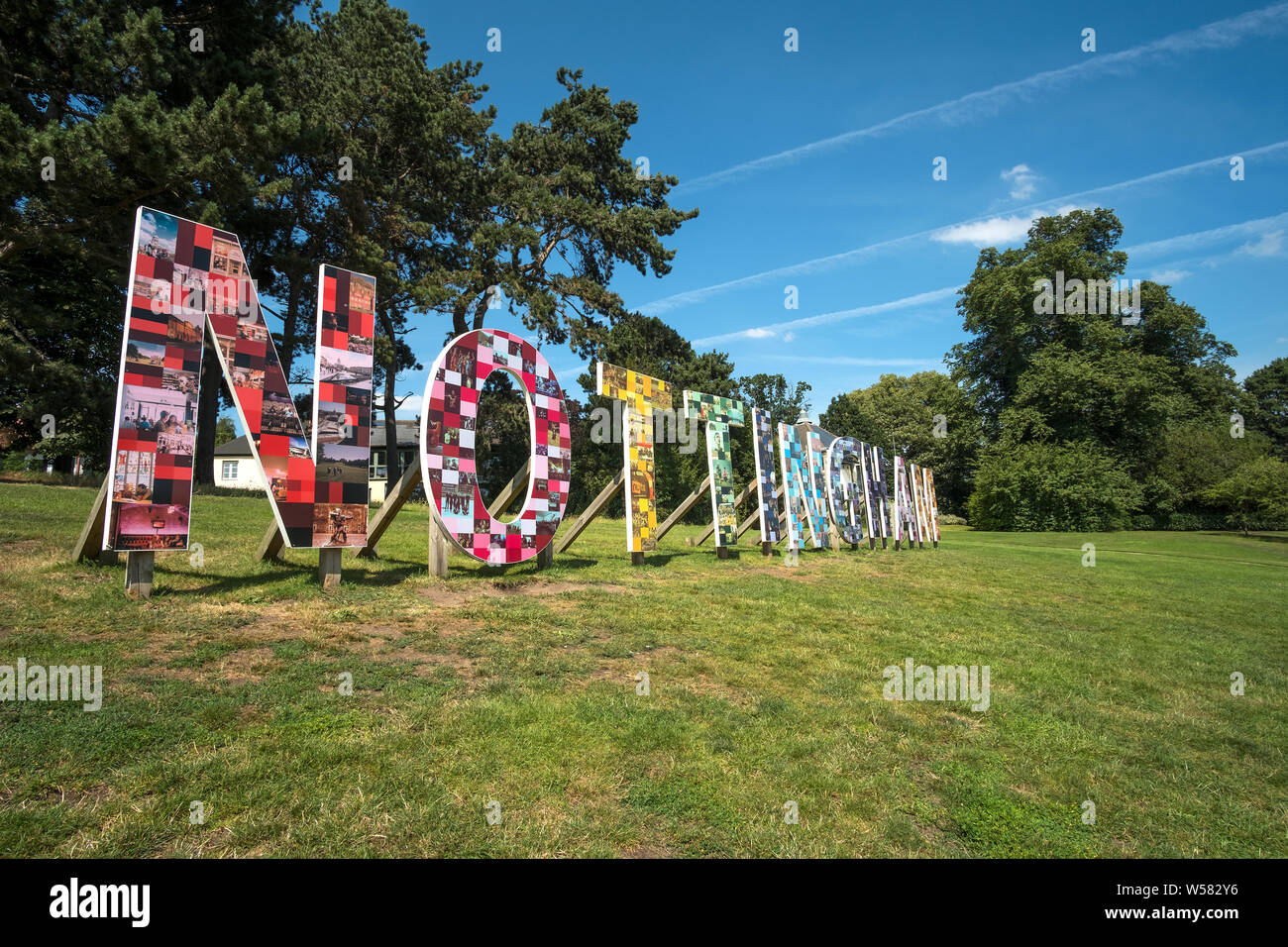 Nottingham UK 07/24/2019 University campus name sign Stock Photo Alamy