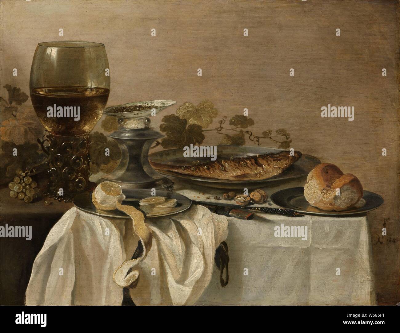 Pieter claesz a still life with a roemer hi-res stock photography and  images - Alamy