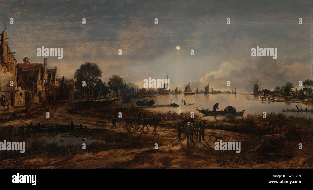 Winter Scene in Moonlight Images of Americana 1869 Fine Art Print