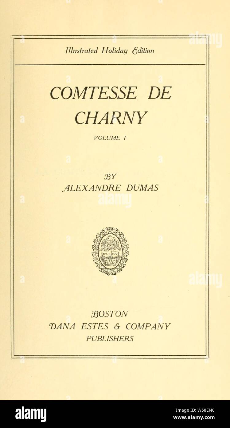 comtesse-de-charny-dumas-alexandre-1802-1870-stock-photo-alamy
