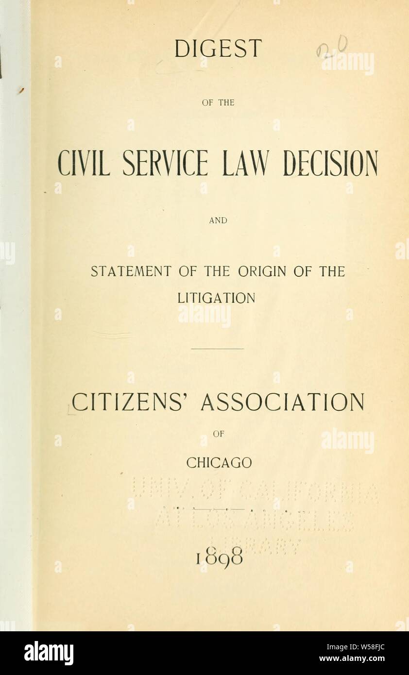 Civil service law decision hires stock photography and images Alamy