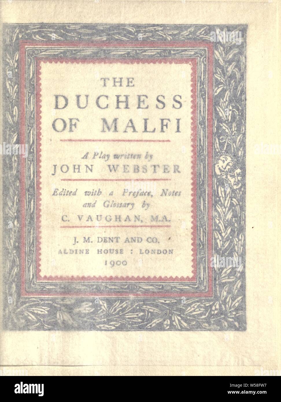 The Duchess of Malfi a play ster, John, 1580?1625 Stock Photo