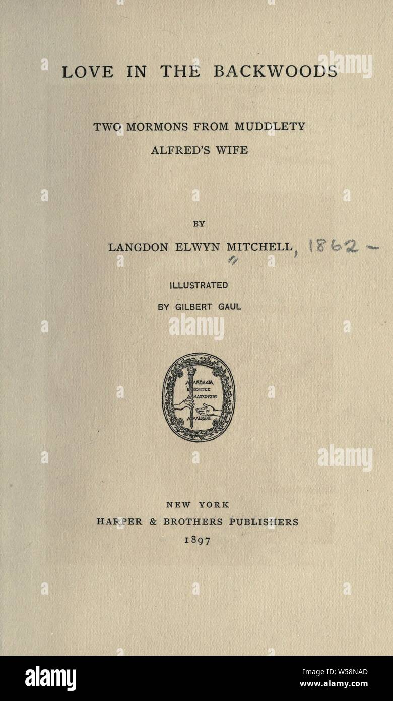 Love in the backwoods Two Mormons from Muddlety, Alfred's wife