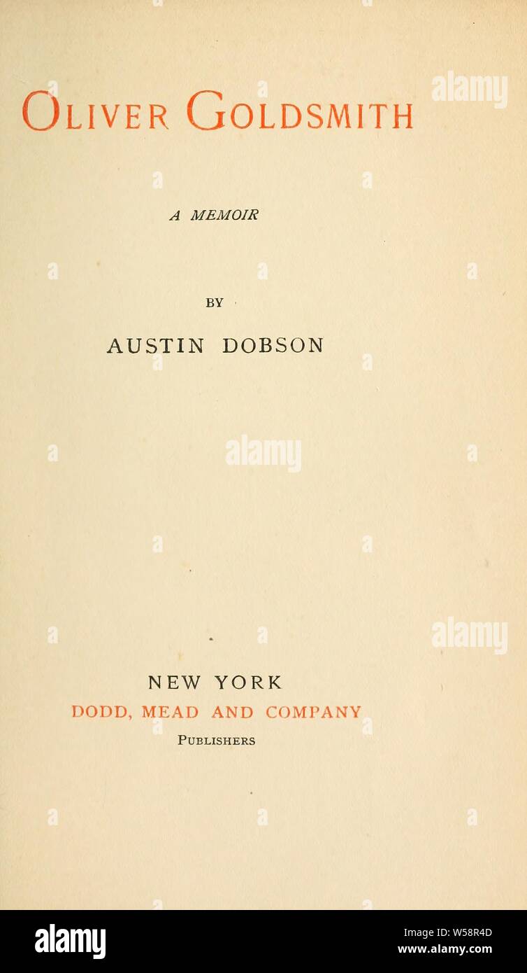 Oliver Goldsmith Stock Photos Oliver Goldsmith Stock - 