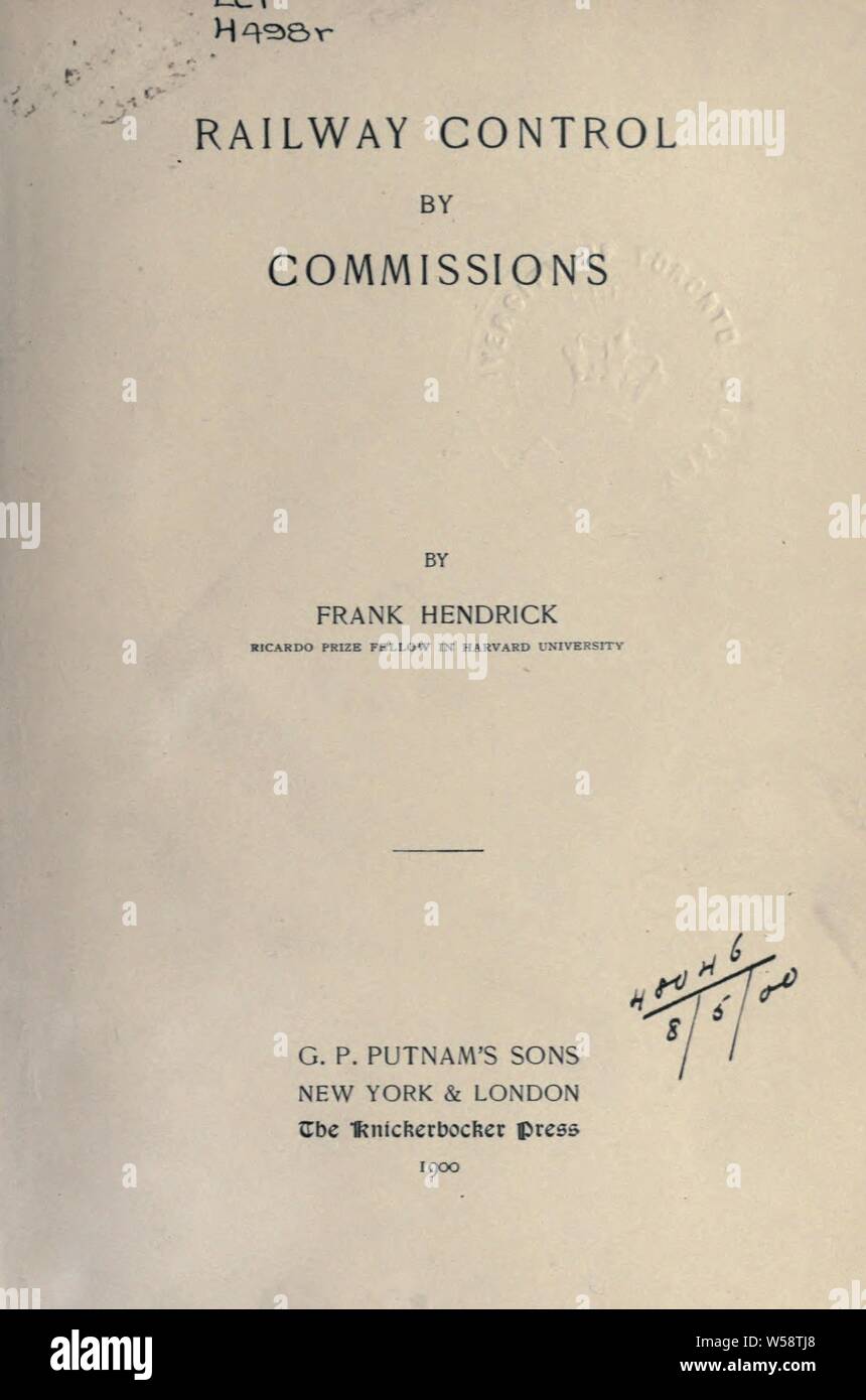Railway control by commissions