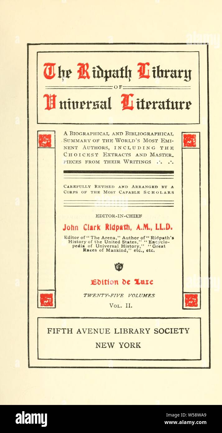 The Ridpath library of universal literature : a biographical and ...
