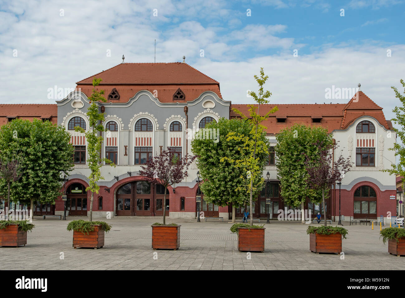 Millenium Square, Old Town, Baia Mare, Romania Stock Photo