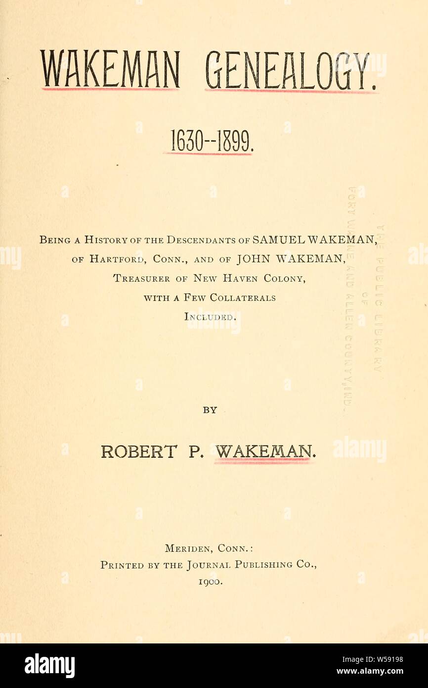 Wakeman genealogy hires stock photography and images Alamy