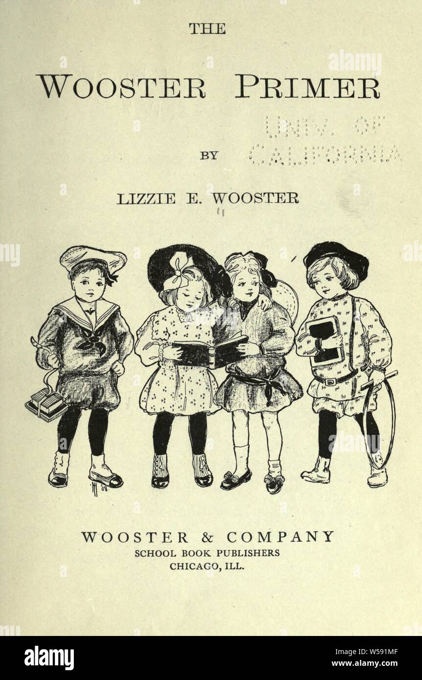 The Wooster primer : Wooster, Lizzie E., 1870 Stock Photo