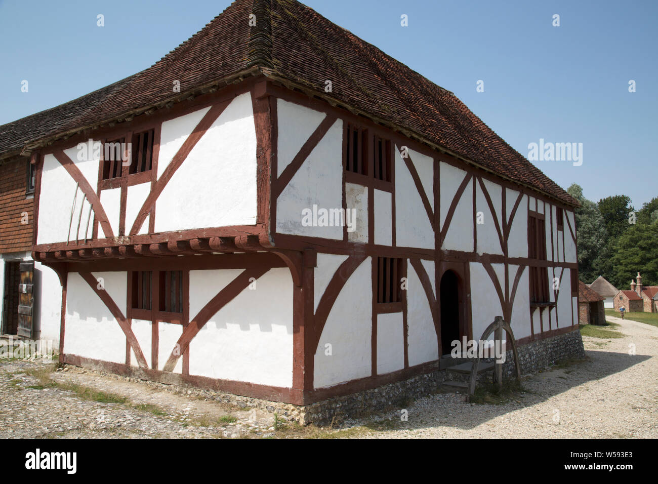 Medieval hall-house of 4 bays, 15th Century, modified in the 16th and 17th century, Sussex, England Stock Photo