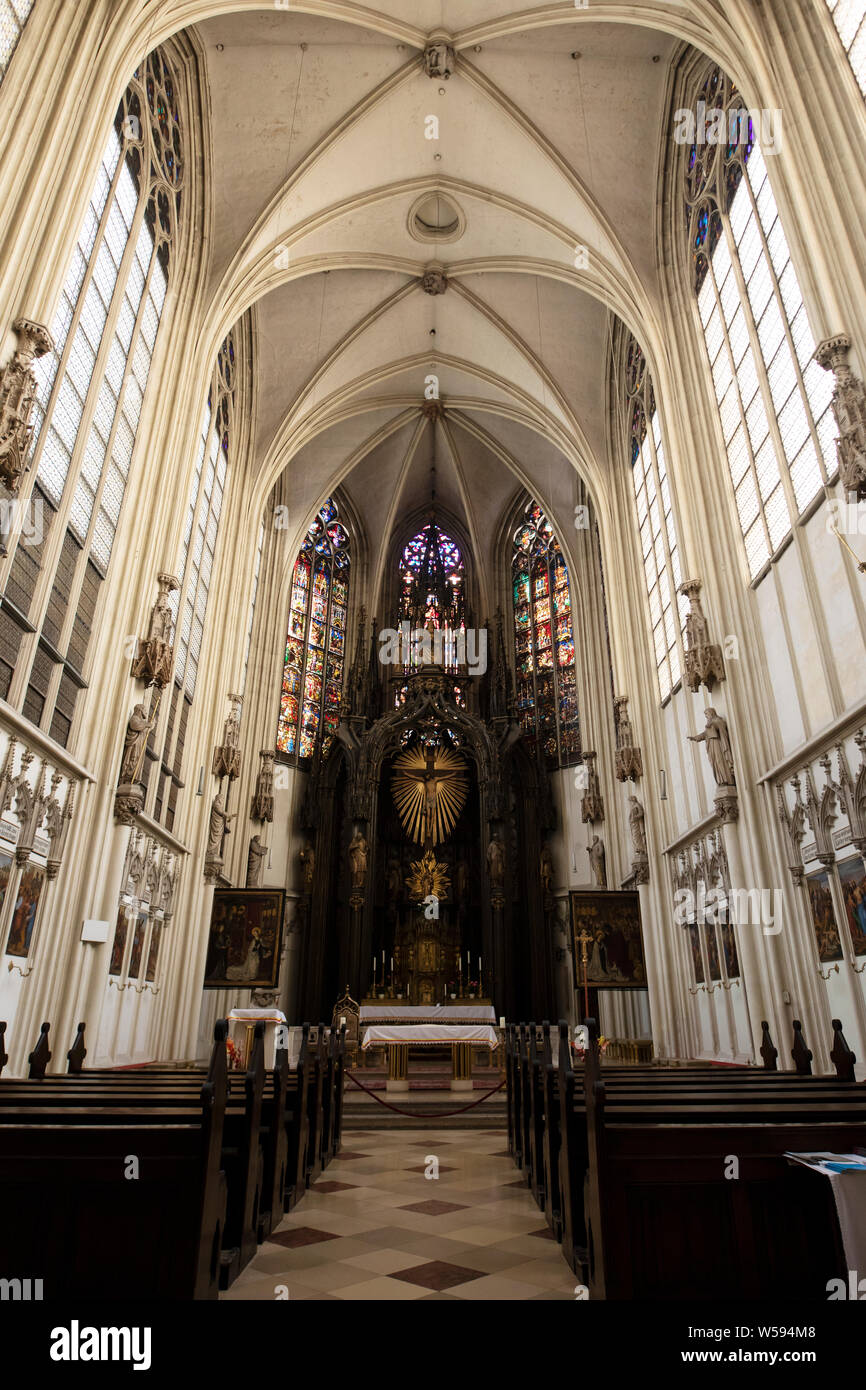 The interior of the Maria am Gestade church on Salvatorgasse, one of ...