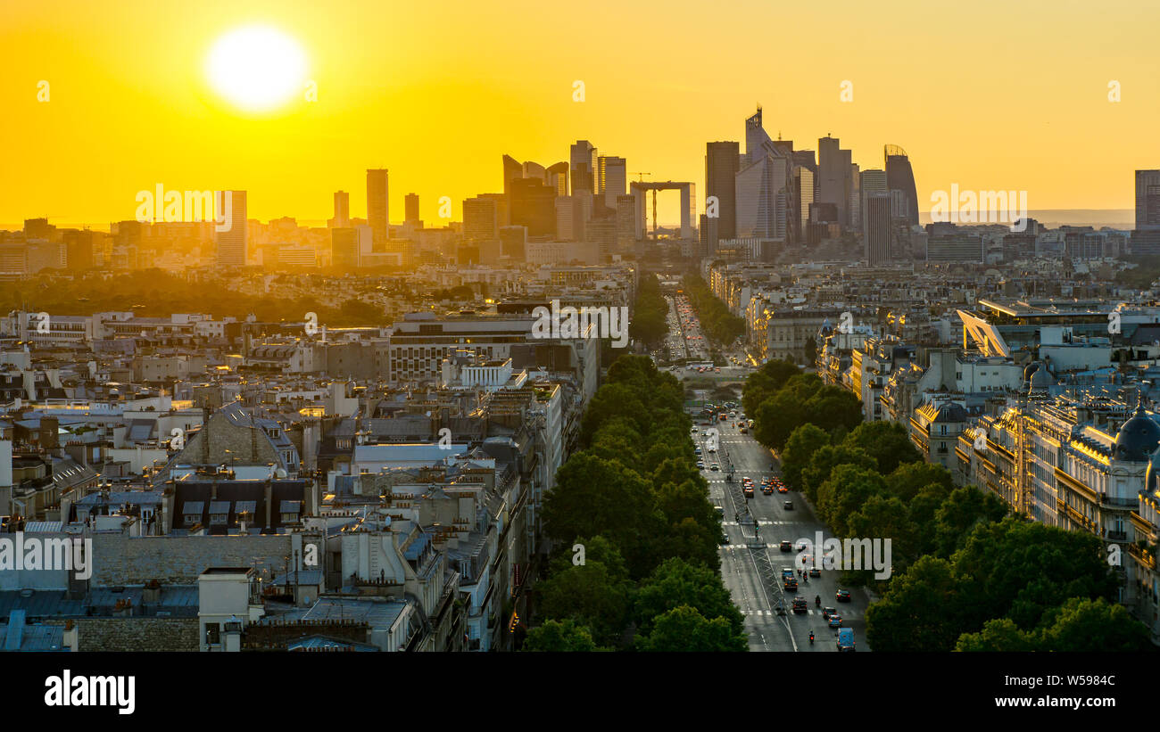 Twilight in Paris Stock Photo Alamy