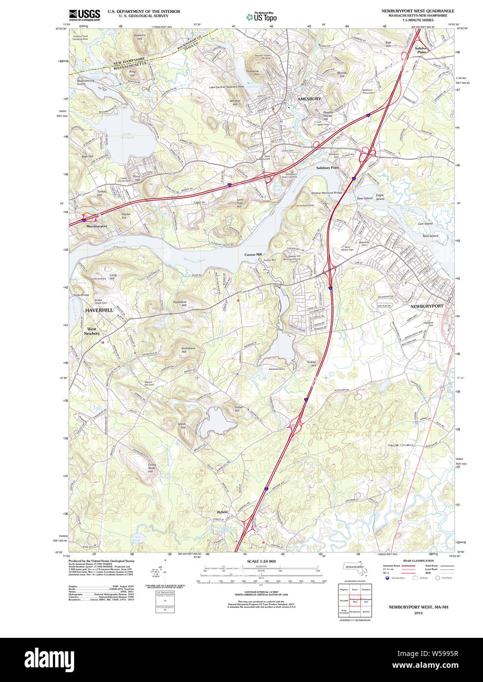 Newburyport massachusetts map Cut Out Stock Images & Pictures Alamy