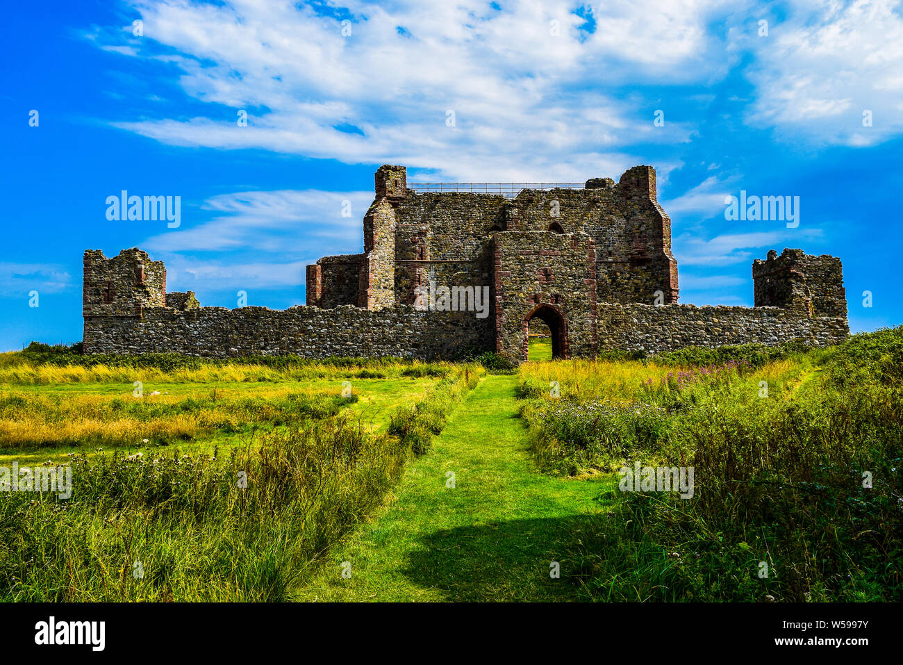 Piel Castle / Fouldry Castle / Pile of Fouldray Stock Photo