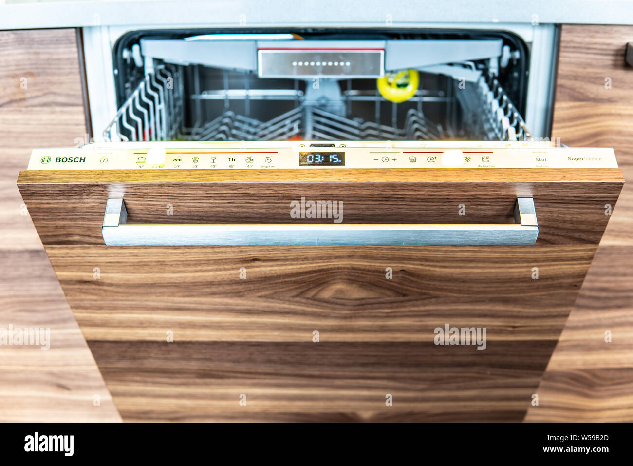 Inside Bosch Showroom Silver Inox Bosch Supersilence Dishwashers