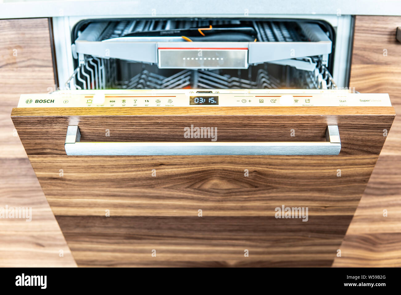 Inside Bosch Showroom Silver Inox Bosch Supersilence Dishwashers