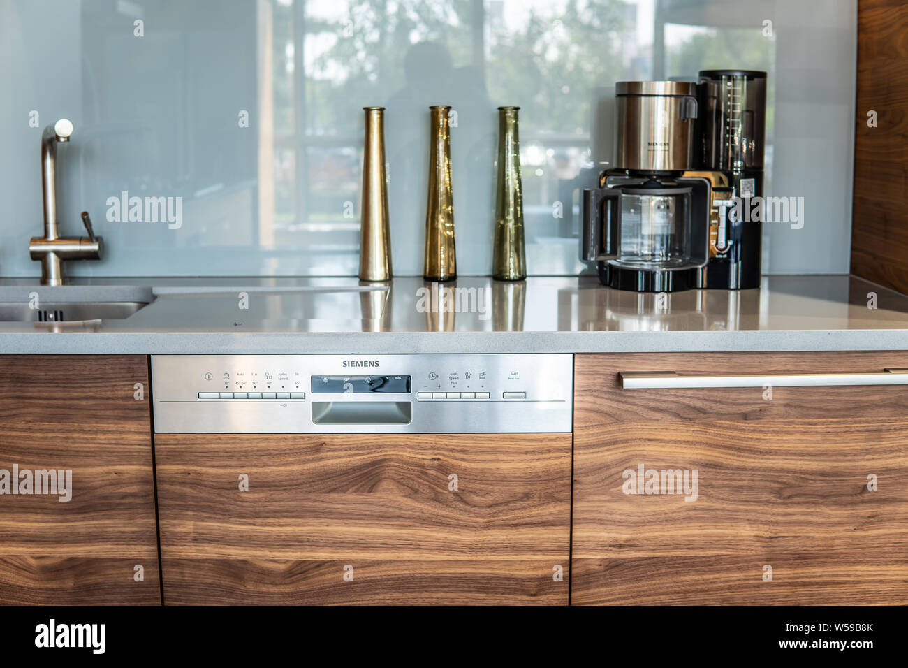 inside showroom, Siemens gas, electric, induction hobs, cooktop and