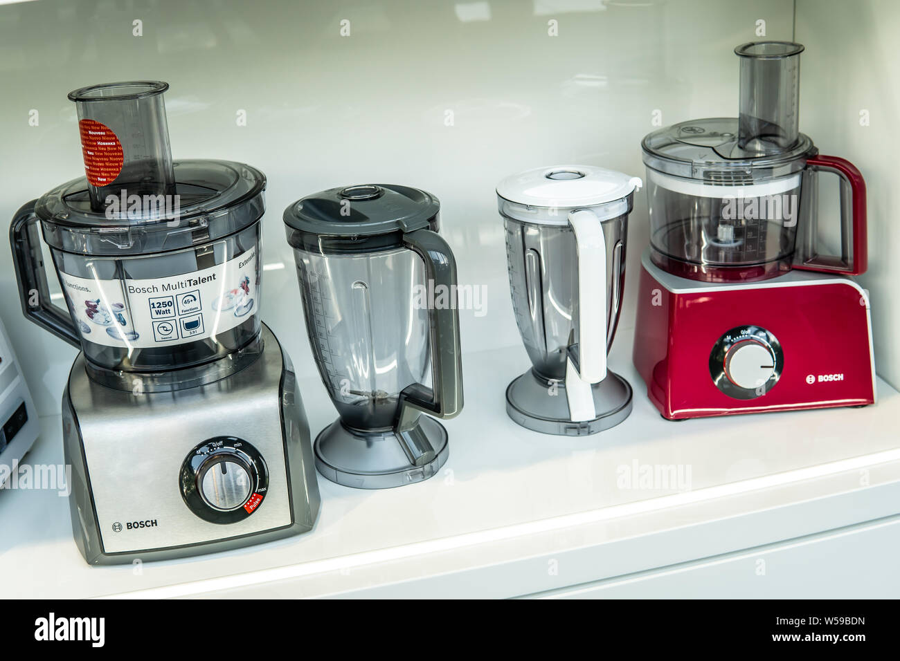 inside Bosch showroom, Bosch Food Processor Kitchen machines, blenders,  meat grinders, toaster, kettle for perfect cooking experience Stock Photo -  Alamy