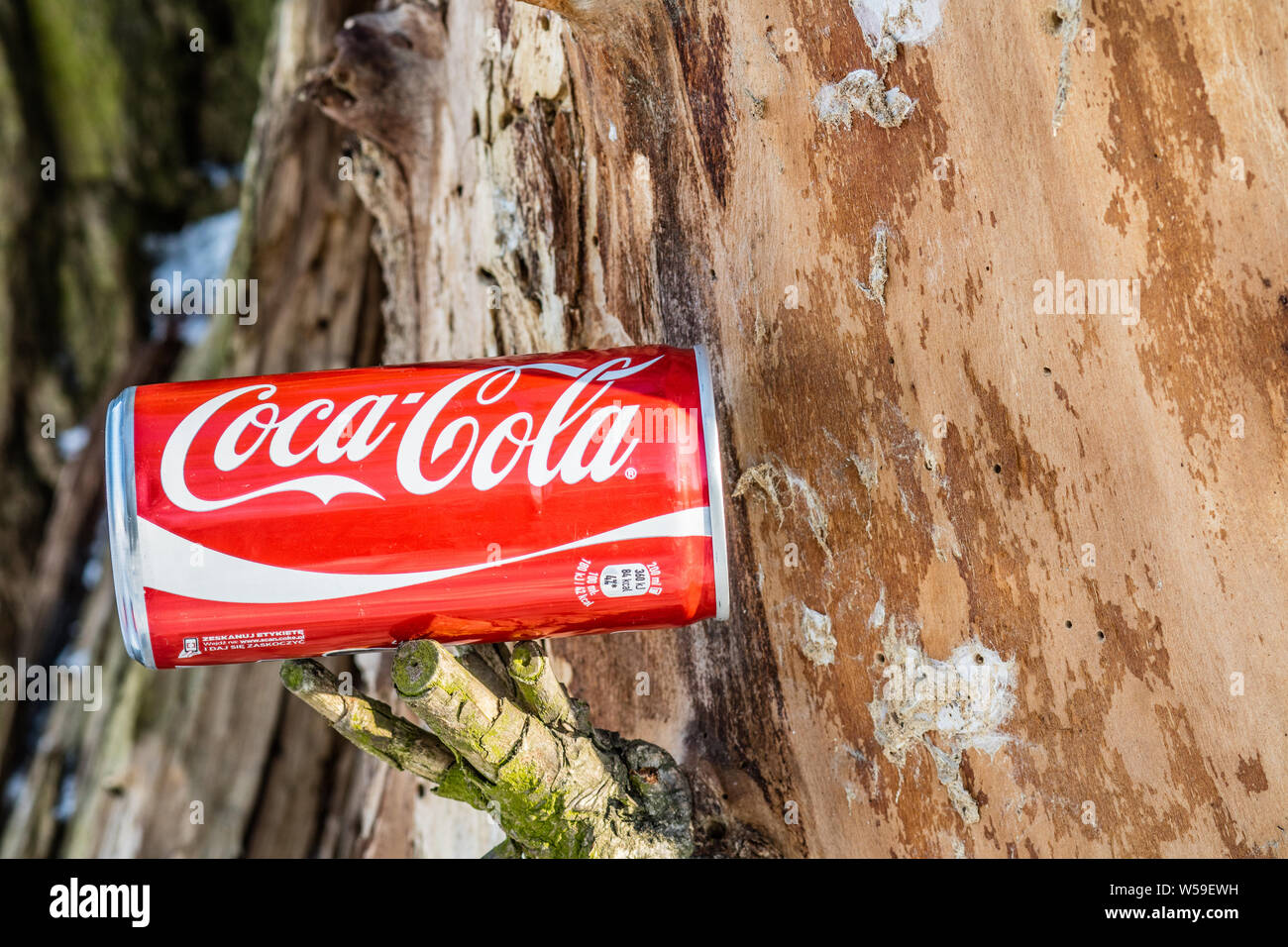 Classic Coca Cola Can, Coca-Cola Company Is The Most Popular Market Leader  Carbonated Soft Drink Called Coke Stock Photo - Alamy