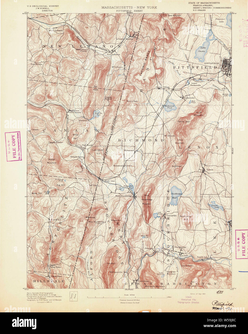 Map of pittsfield hires stock photography and images Alamy