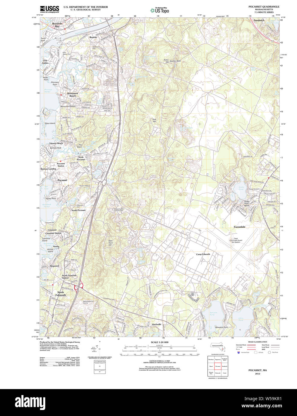 Map of pocasset hires stock photography and images Alamy