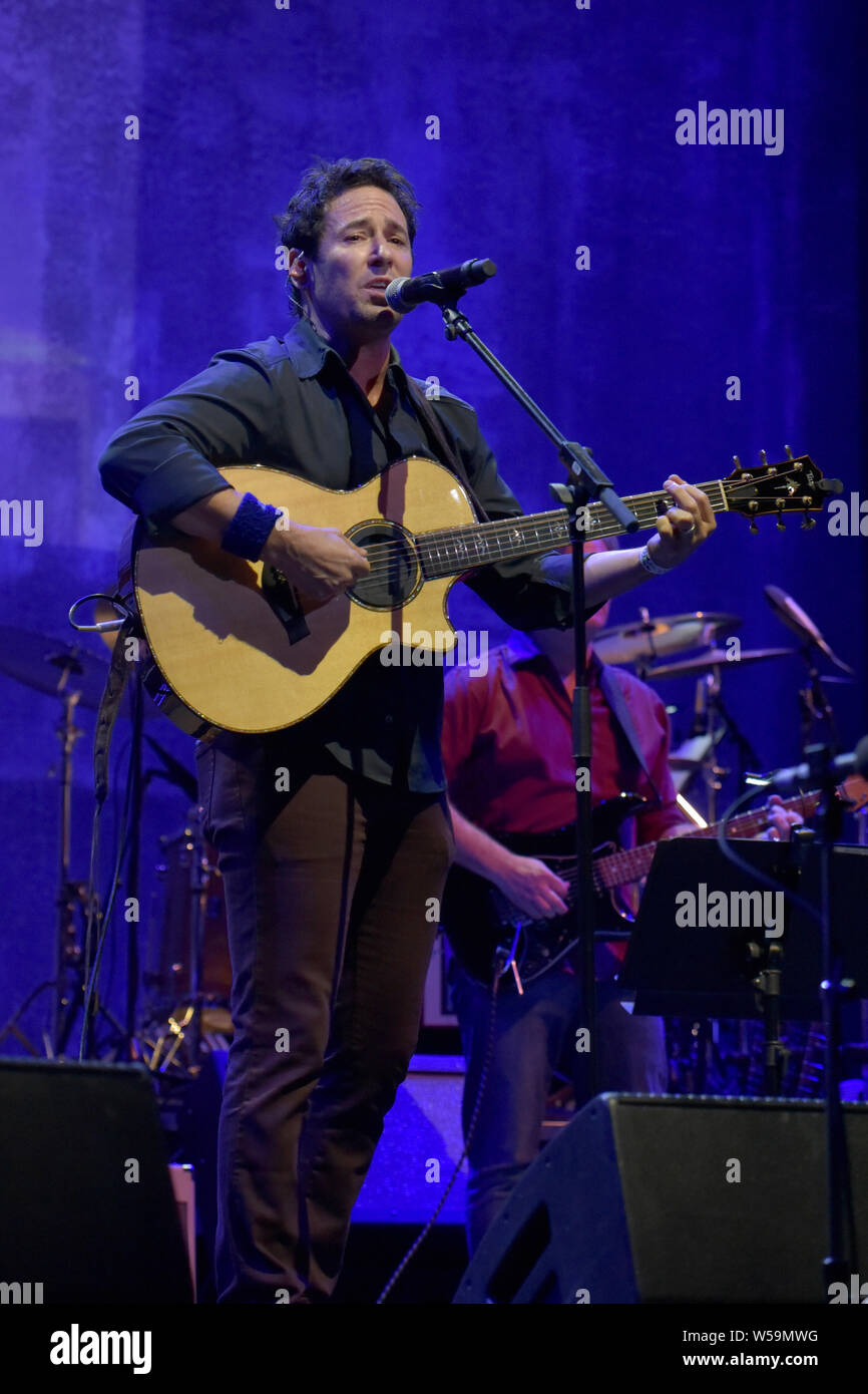 LOS ANGELES, CALIFORNIA - JULY 03: Actor/musician Rob Morrow performs onstage during the California Saga 2 Benefit Concert at Ace Hotel on July 03, 20 Stock Photo